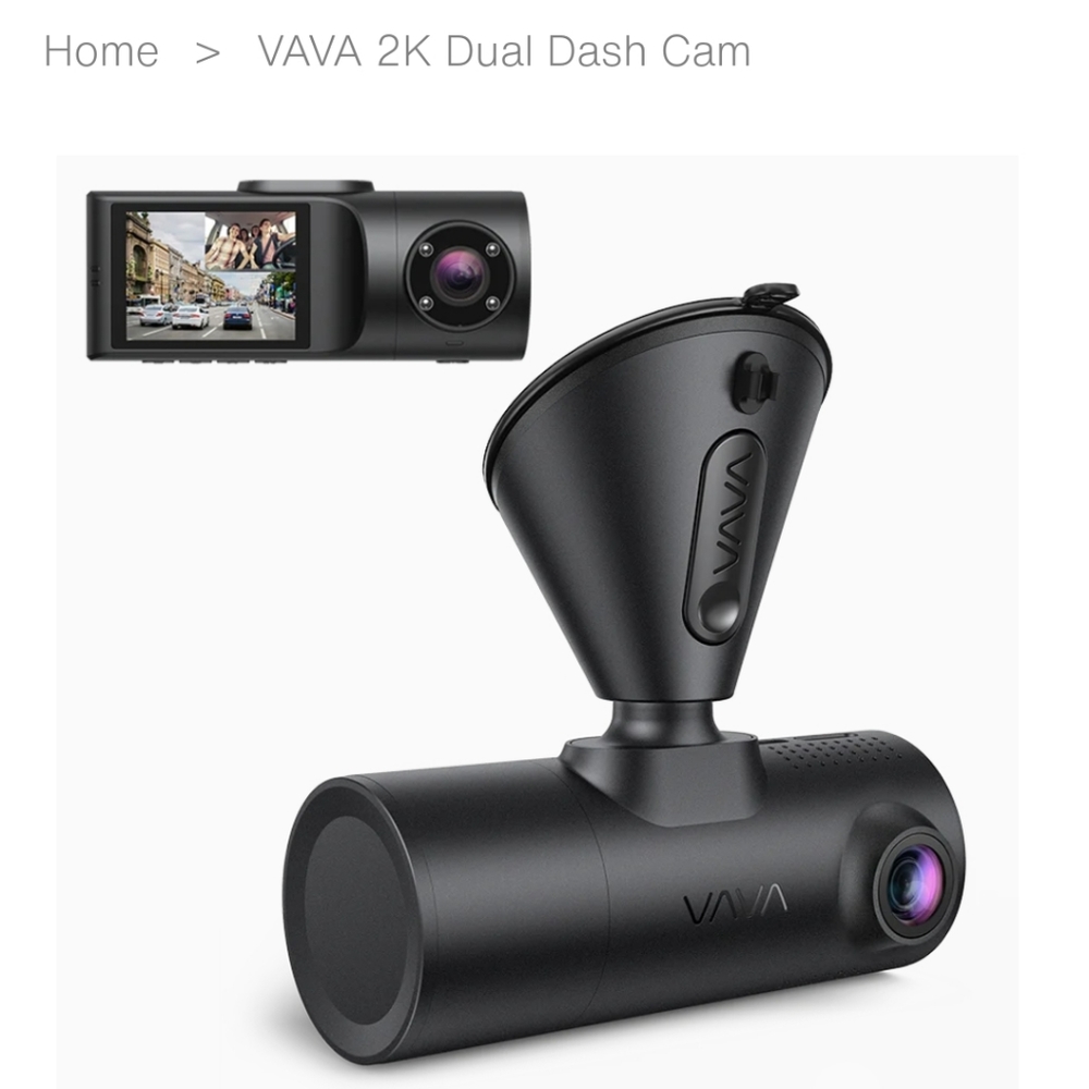 VAVA VA-VD009 2K Dual Dash Cam factory sealed